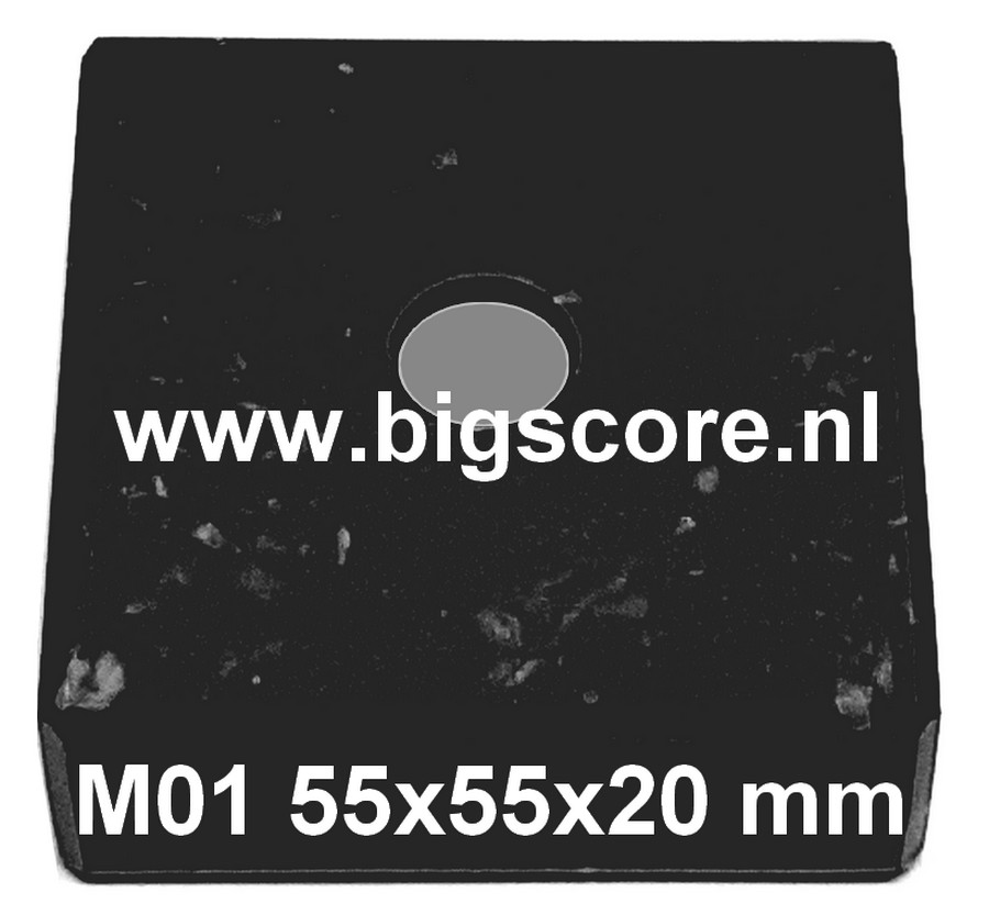 Zwart Marmer M1 met P711 Graveerplaatje